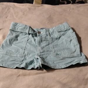Madden Girl Blue Cargo Shorts Relaxed Fit